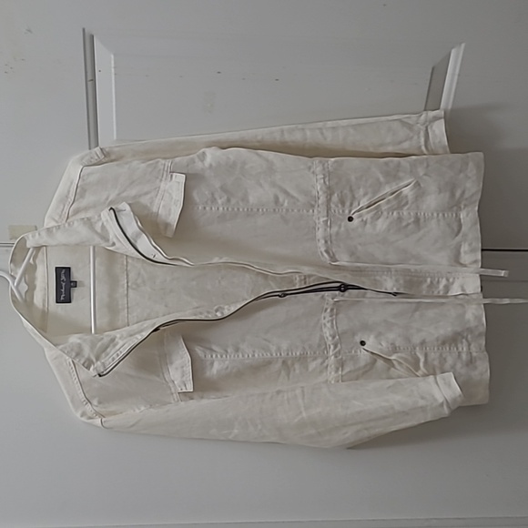 Michael Stars Women's white long sleeves Drawstring Large used great condition. - Picture 7 of 8